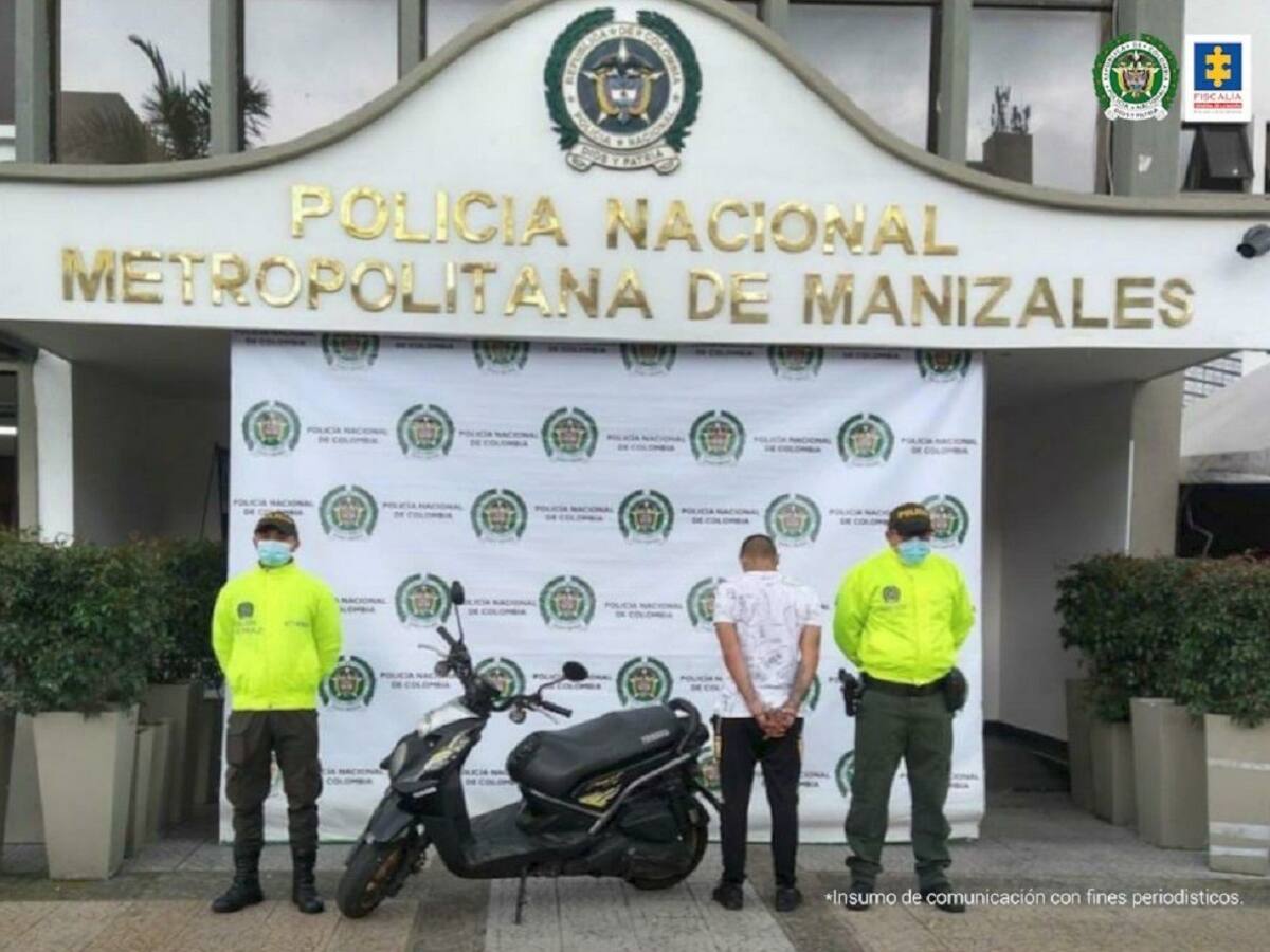 Alias ‘Gago’ señalado por las autoridades de varios hurtos en Manizales
