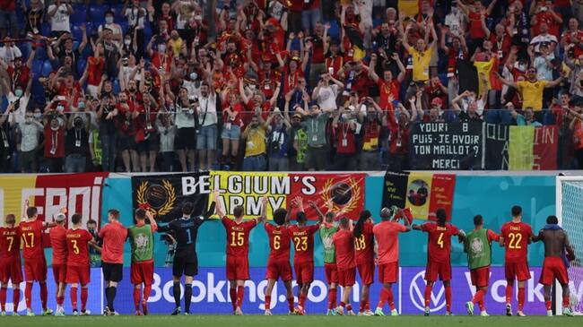 Bélgica clasifica con campaña perfecta al derrotar a Finlandia . Foto: Getty Images