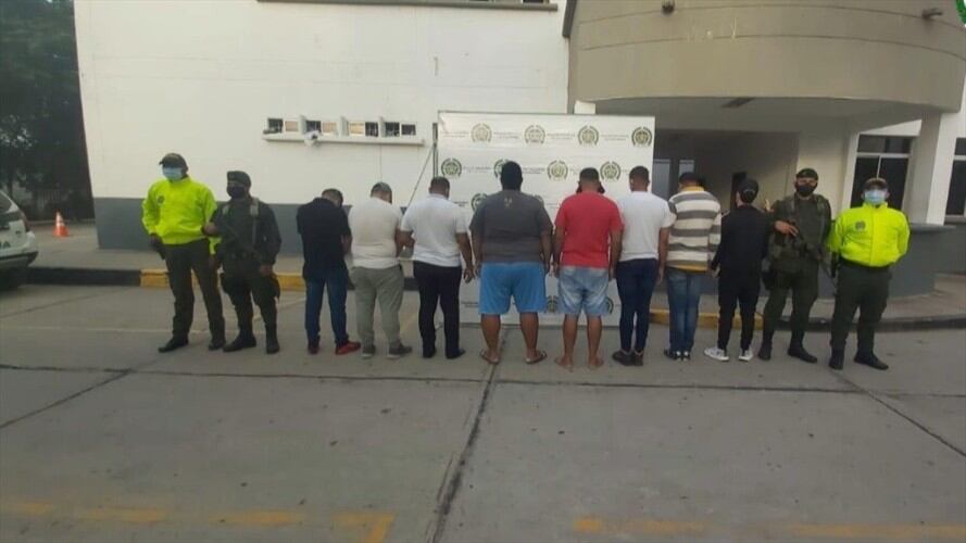 Los capturados fueron enviados a la cárcel San Sebastían de Ternera de Cartagena. Foto: Cortesía