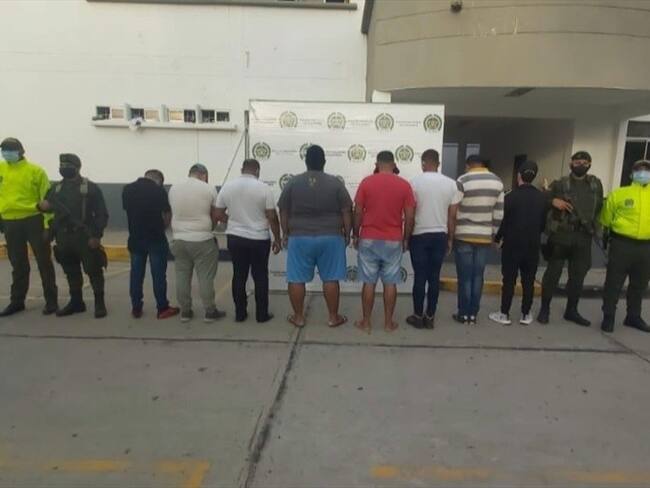 Los capturados fueron enviados a la cárcel San Sebastían de Ternera de Cartagena. Foto: Cortesía