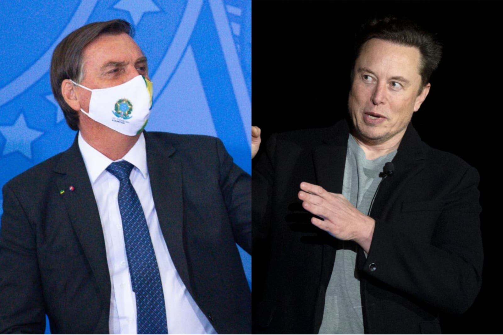 Jair Bolsonaro y Elon Musk. Foto: Getty Images