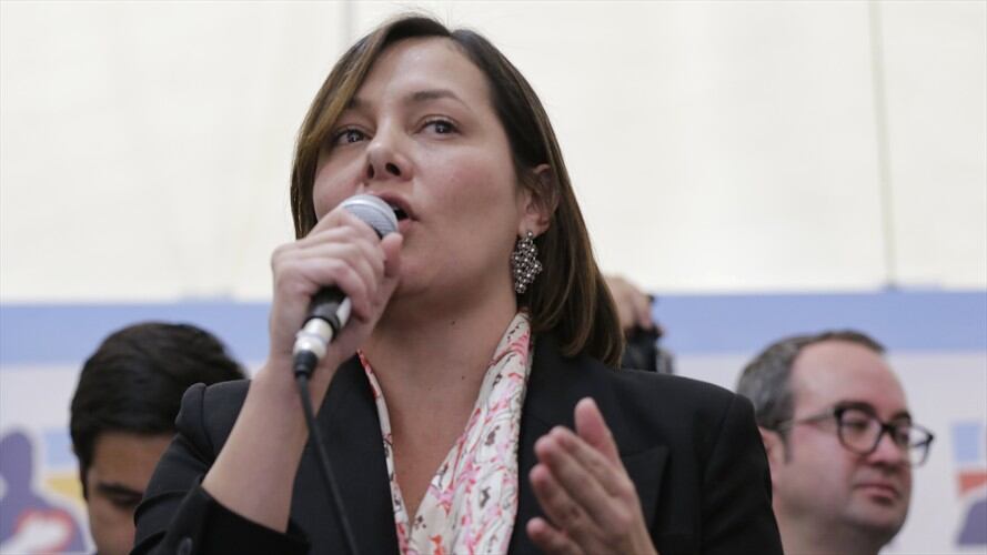 Angela Garzón, candidata del CD al al Alcaldía de Bogotá. Foto: Colprensa