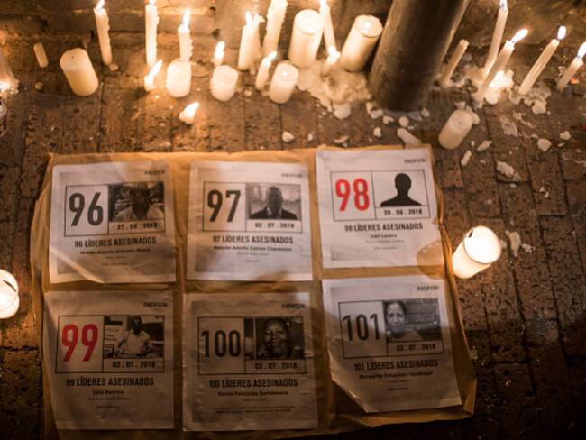 Lideres sociales asesinados. Foto: Getty