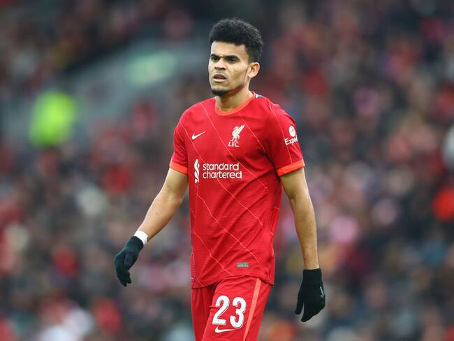 Luis Díaz en el Liverpool de Inglaterra (Photo by Chris Brunskill/Fantasista/Getty Images)
