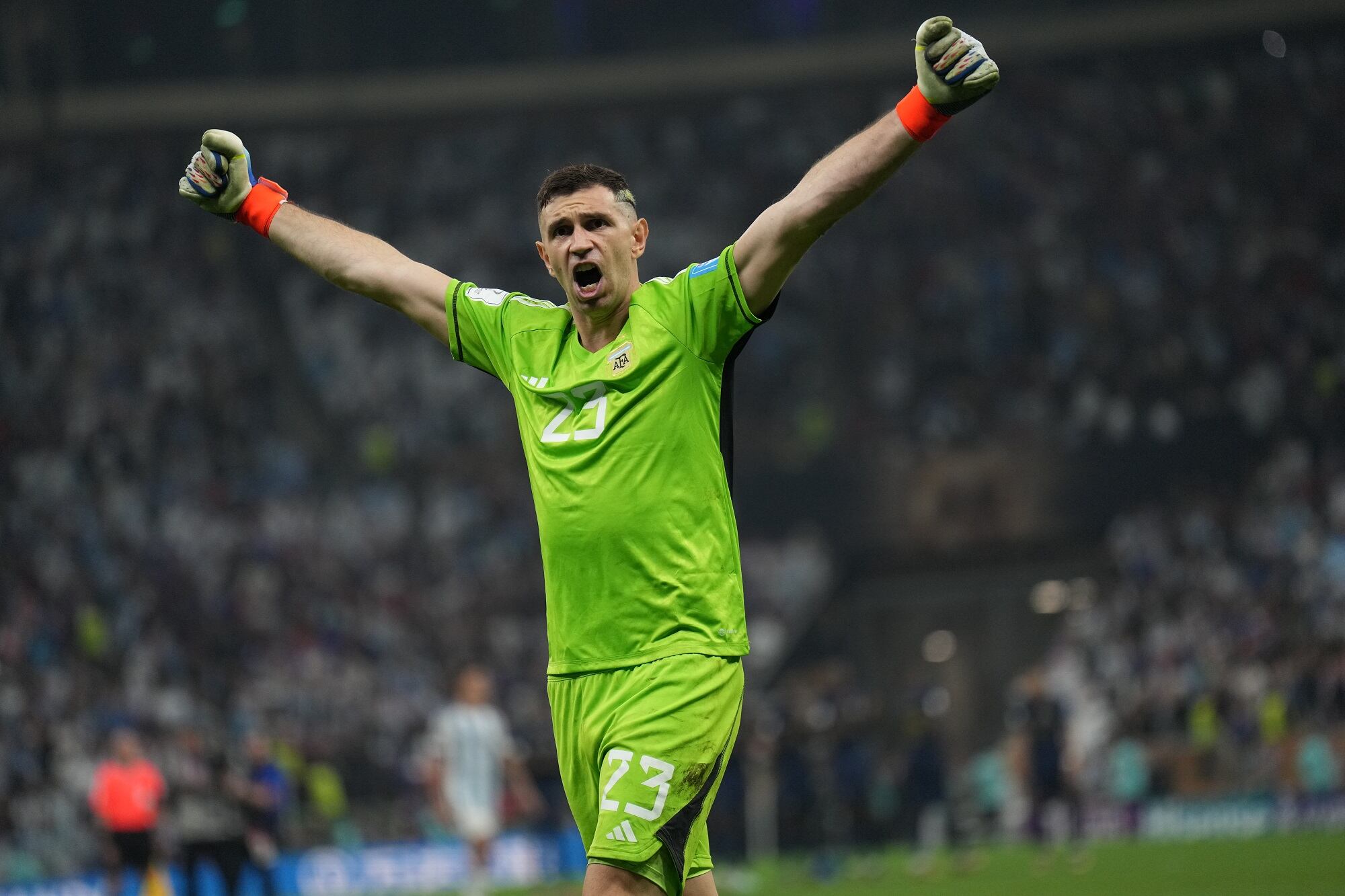 Emiliano Martínez. (Photo by Amin Mohammad Jamali/Getty Images)