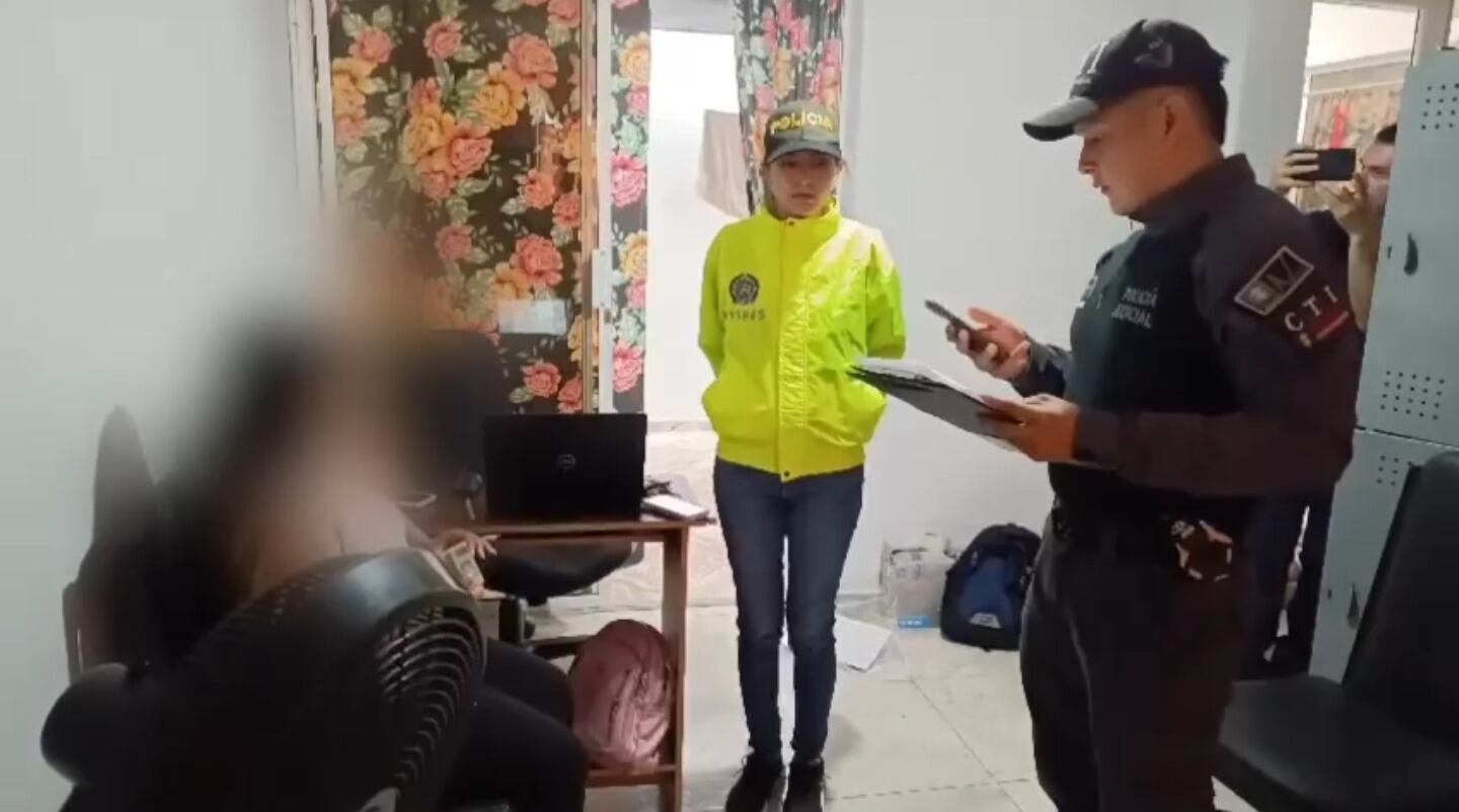 Capturada ‘La Negra’ por proxenetismo con menores de 18 años en Bucaramanga. Foto: Suministrada