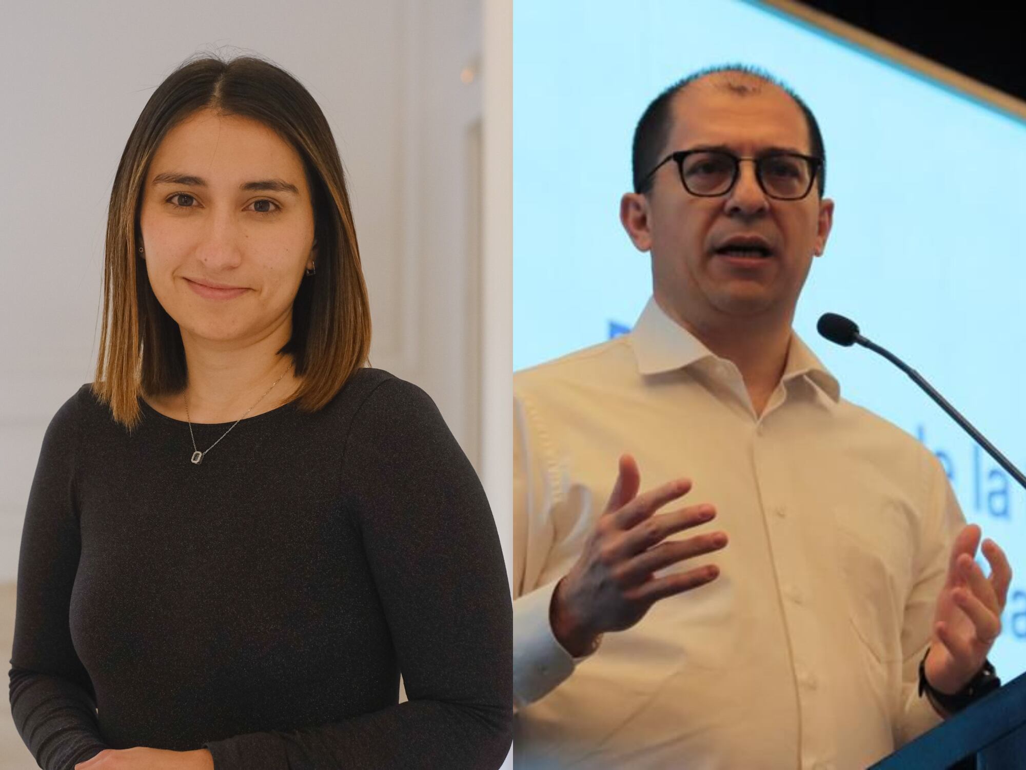 Laura Sarabia y Francisco Barbosa. Fotos: Suministradas.