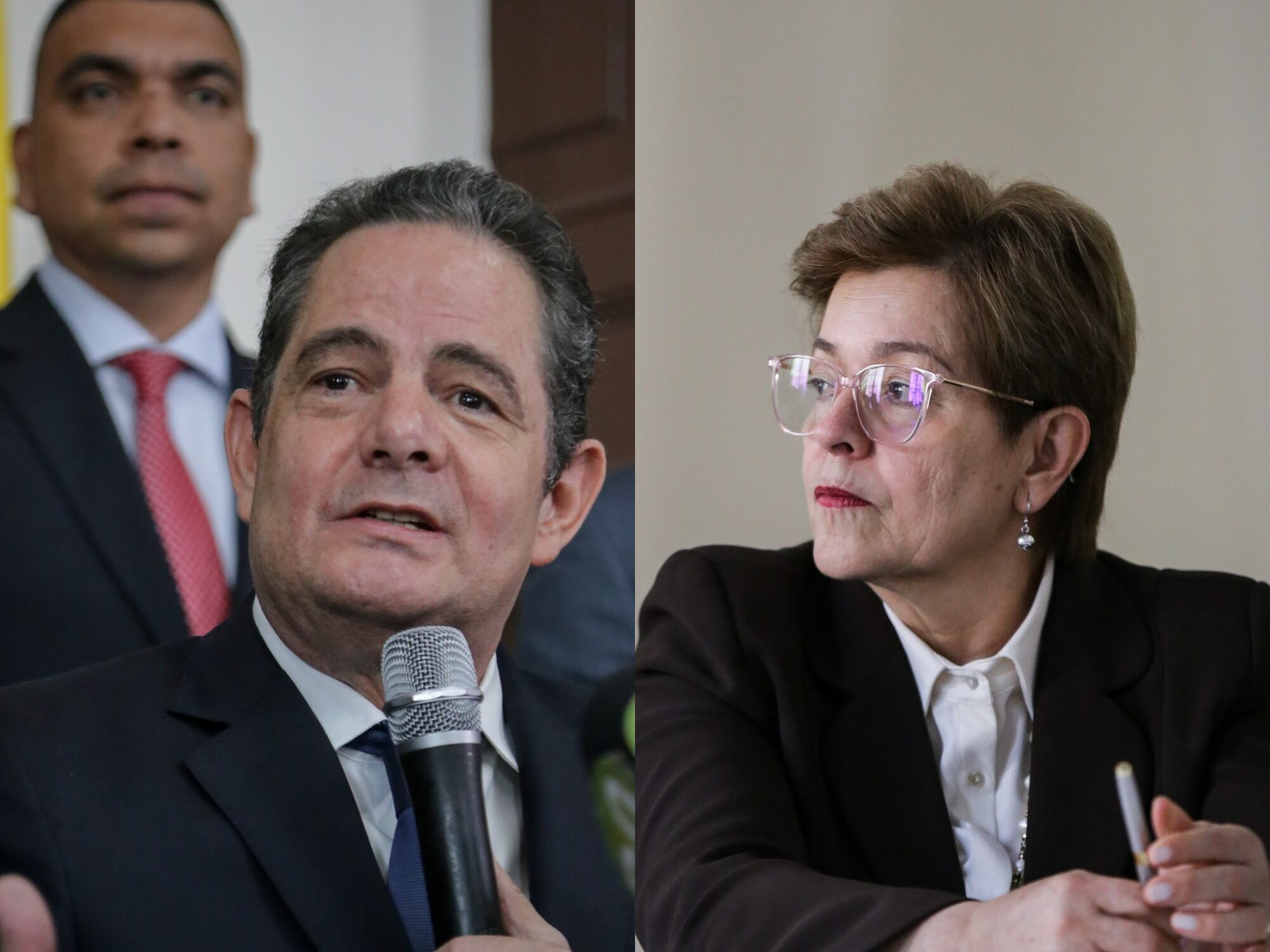 Germán Vargas Lleras y Gloria Inés Ramírez, ministra de Trabajo. Fotos: Colprensa.