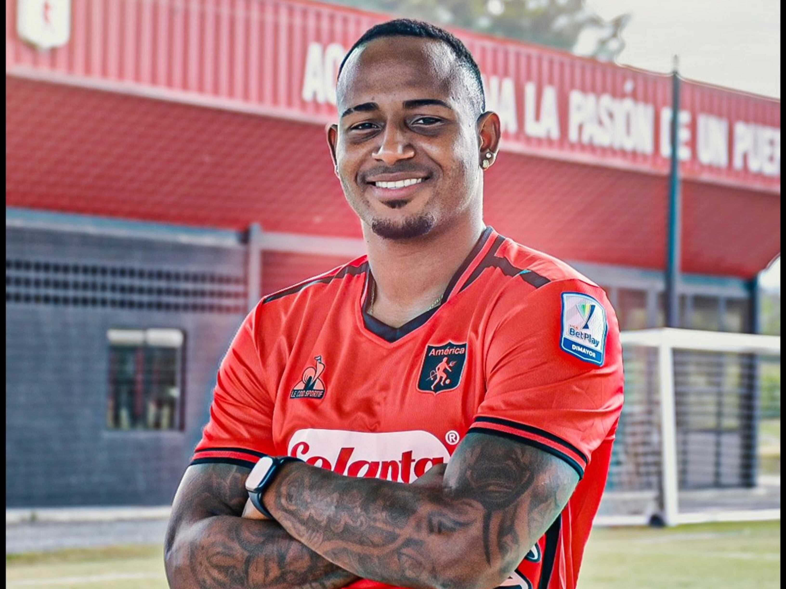 Rodrigo Rivas, nuevo jugador del América de Cali. Foto: Red social X @AmericadeCali