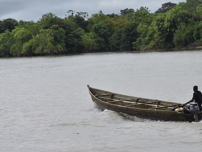 La guerra que estalló en 2019 en los ríos de Bojayá en Colombia. Foto: Agencia Anadolu
