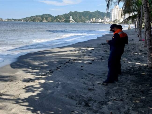 Cierran playas de Santa Marta por el paso de una onda tropical en el Caribe. Foto: Cortesía: ProRodadero