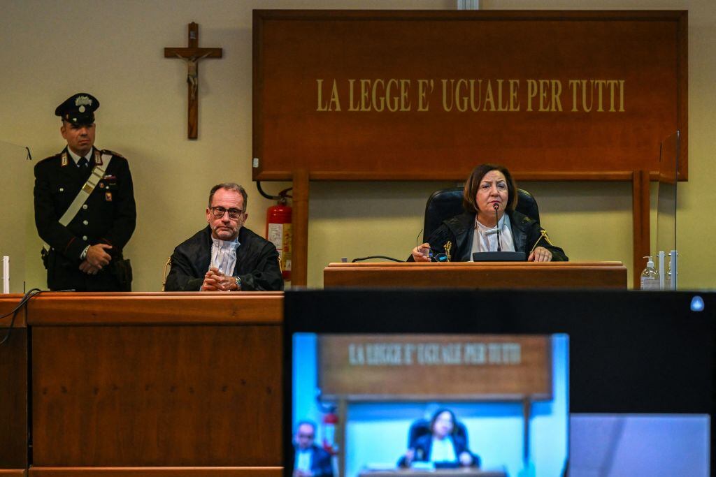 Italian judge Maria Carmela Giannazzo ( (Photo by Miguel MEDINA / AFP) (Photo by MIGUEL MEDINA/AFP via Getty Images)