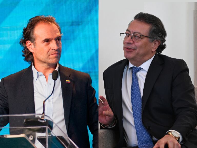 Federico Gutiérrez y Gustavo Petro (Getty Images)