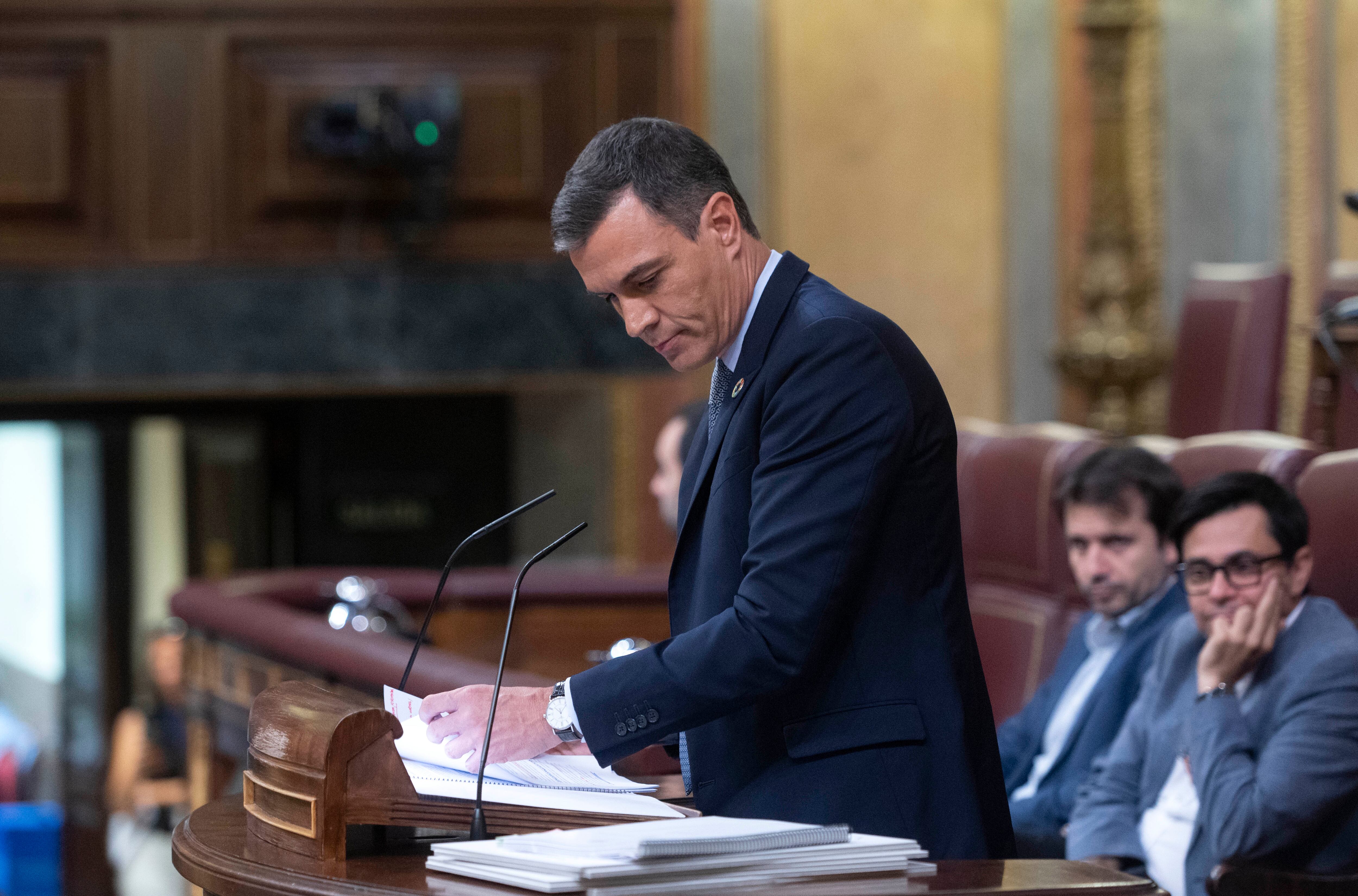 Pedro Sánchez, el presidente del Gobierno español, habló ante el Congreso de los Diputados el pasado 12 de julio de 2022, en Madrid, España. (Photo By Alberto Ortega/Europa Press via Getty Images)