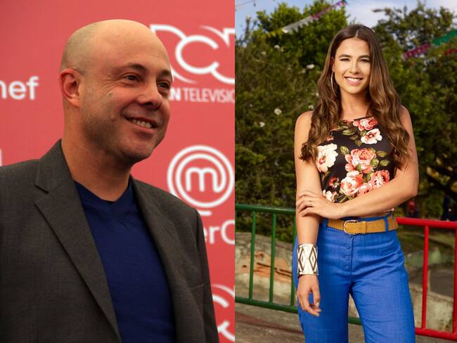 Jorge Rausch, jurado de Masterchef y Carla Giraldo, ganadora de la edición 2021.