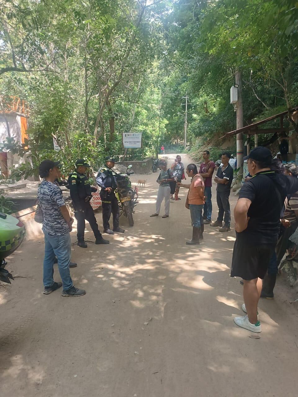 Bloqueo el acceso al agua en el punto de captación del río Manzanares en Santa Marta/ Essmar