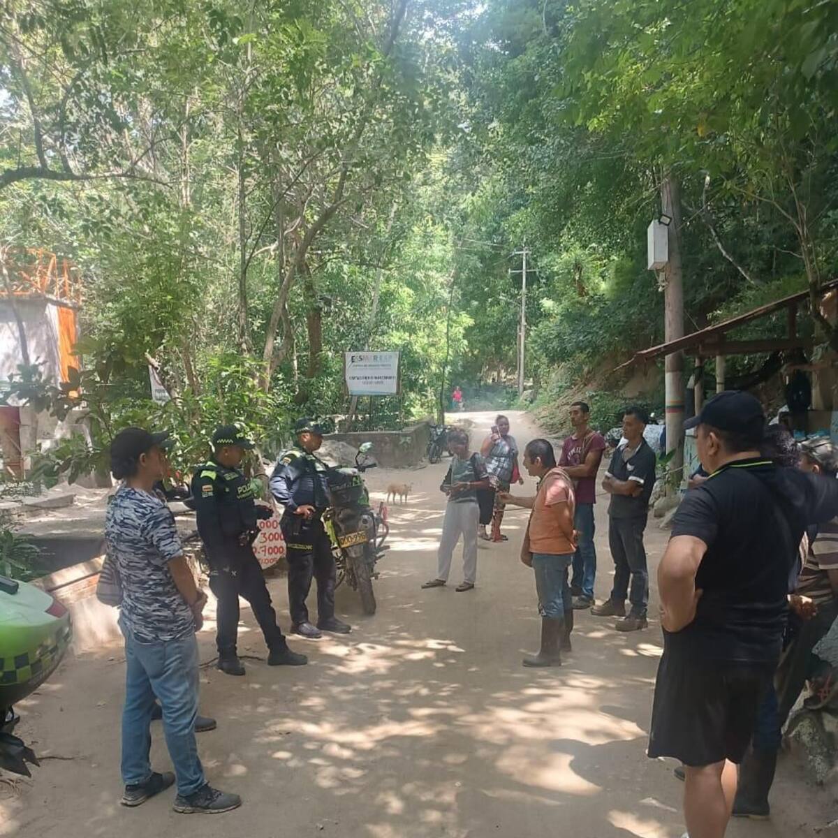 Bloqueado el acceso al agua en el punto de captación del río Manzanares en Santa Marta