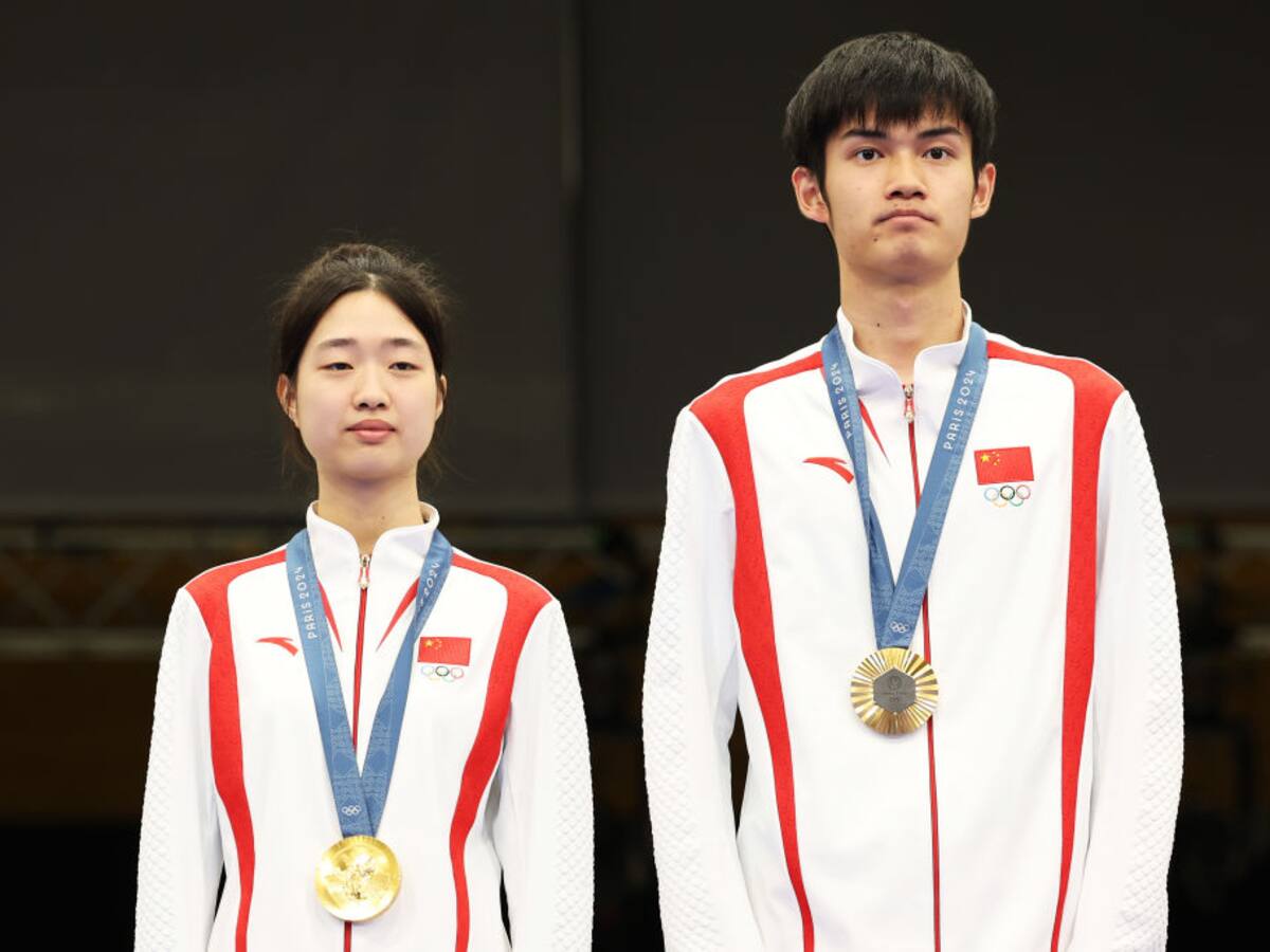 Yuting Huang y Lihao Sheng, de China, lograron la primera medalla de oro de los Olímpicos