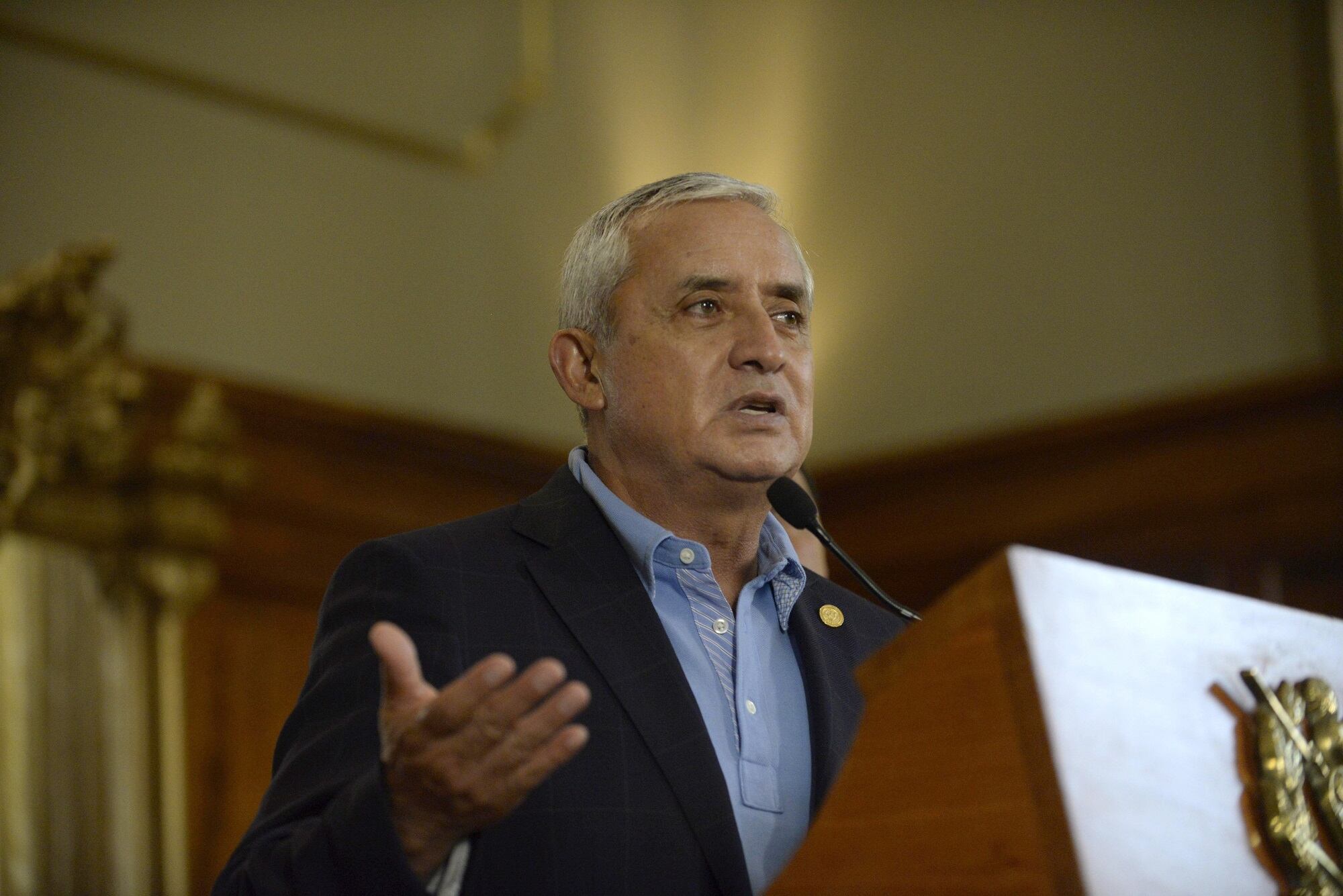Otto Pérez Molina. (Photo credit should read JOHAN ORDONEZ/AFP via Getty Images)