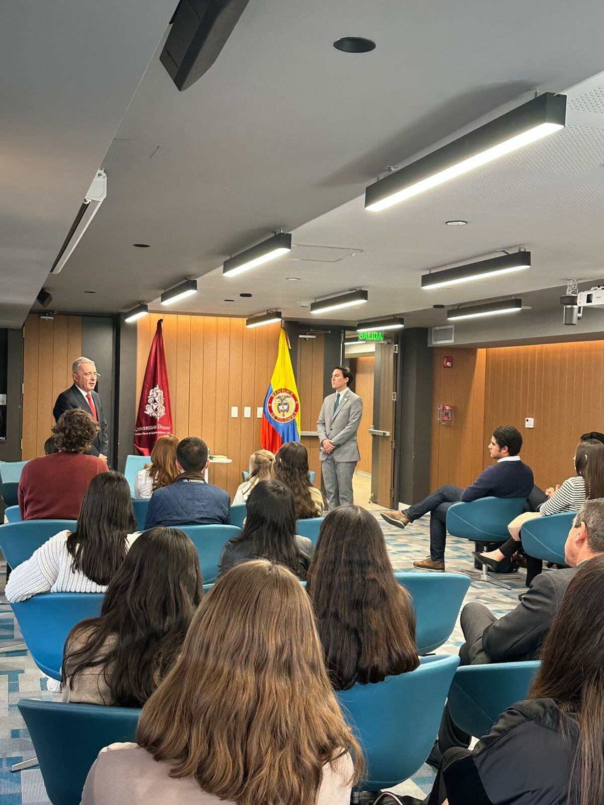 Álvaro Uribe en la Universidad El Rosario