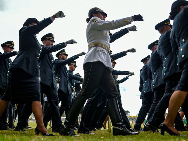 Mujeres en el Ejército Nacional. Foto: Juan Barreto /AFP via Getty Images