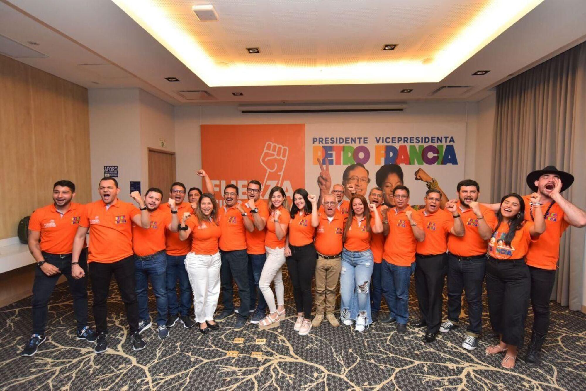Nuevos miembros de la campaña presidencial de Gustavo Petro en el Magdalena. Foto: Cortesía Fuerza Ciudadana