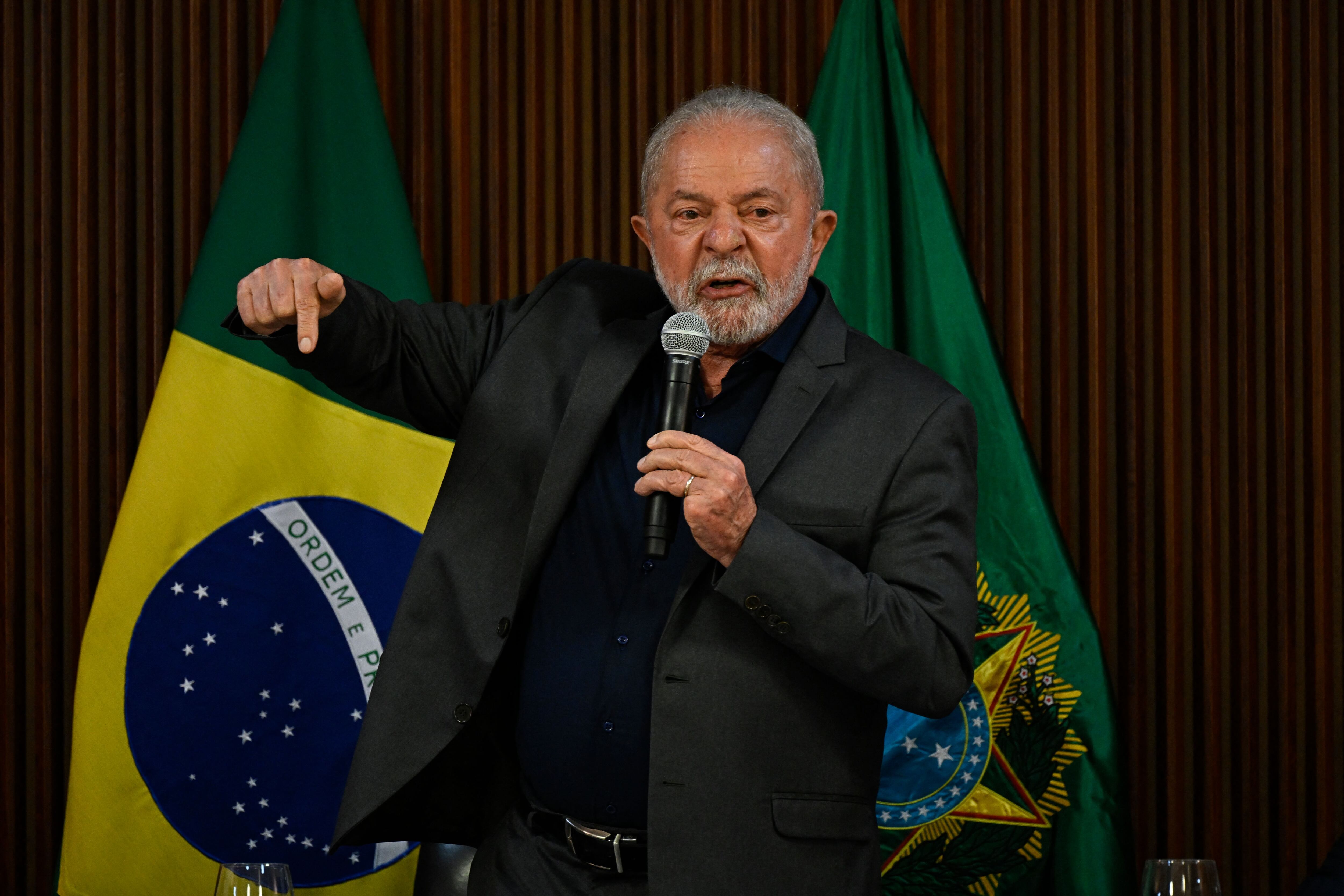 El presidente de Brasil, Luiz Inacio Lula da Silva. Foto de MAURO PIMENTEL/AFP vía Getty Images.