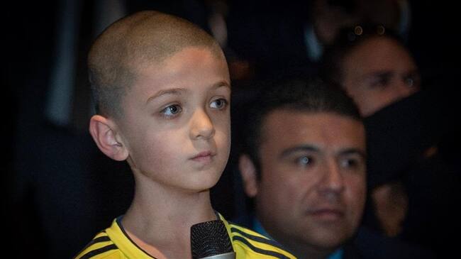 Duque le respondió al niño Bishop Mularz que la lucha contra el cambio climático será uno de los ejes centrales de su visita a la Organización de las Naciones Unidas.. Foto: Foto Presidencia