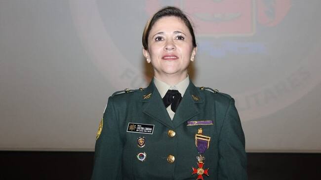 Cristina Lombana ha sido objeto de polémica por haber sido elegida siendo una mayor activa del Ejército Nacional. Foto: Colprensa