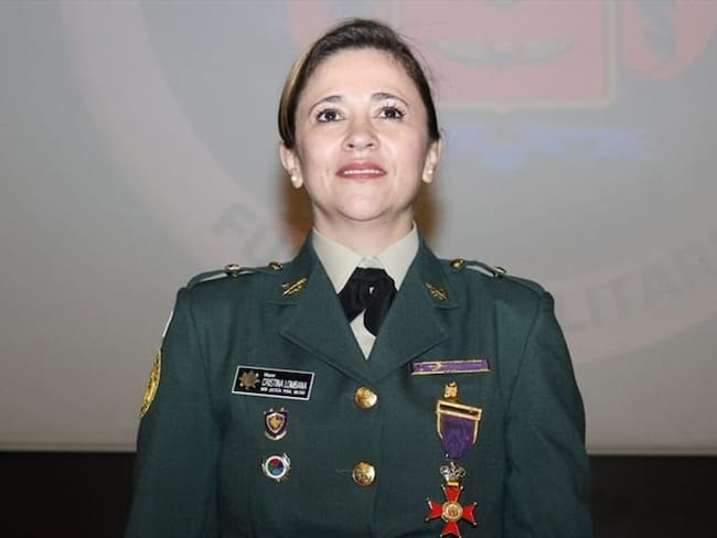 Cristina Lombana ha sido objeto de polémica por haber sido elegida siendo una mayor activa del Ejército Nacional. Foto: Colprensa