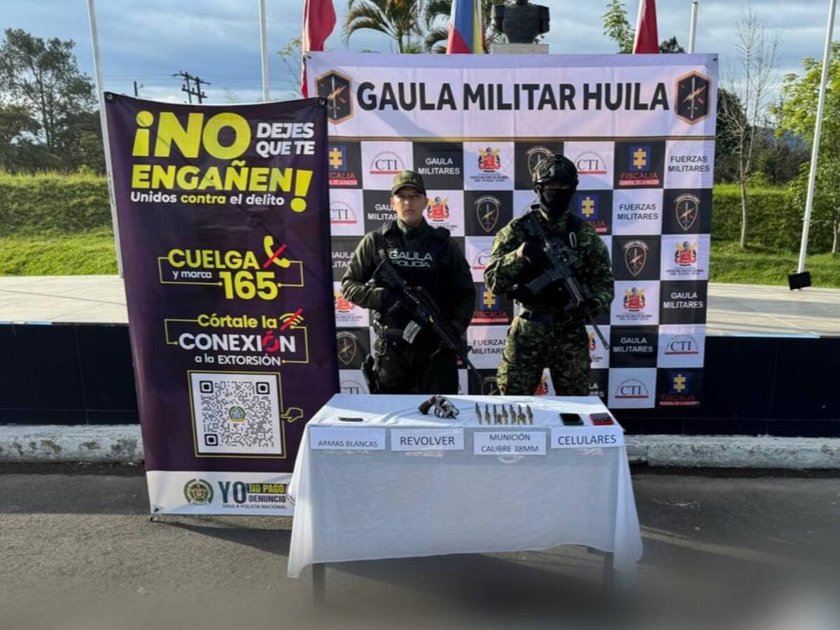 Neutralizadas actividades extorsivas en Oporapa, Huila