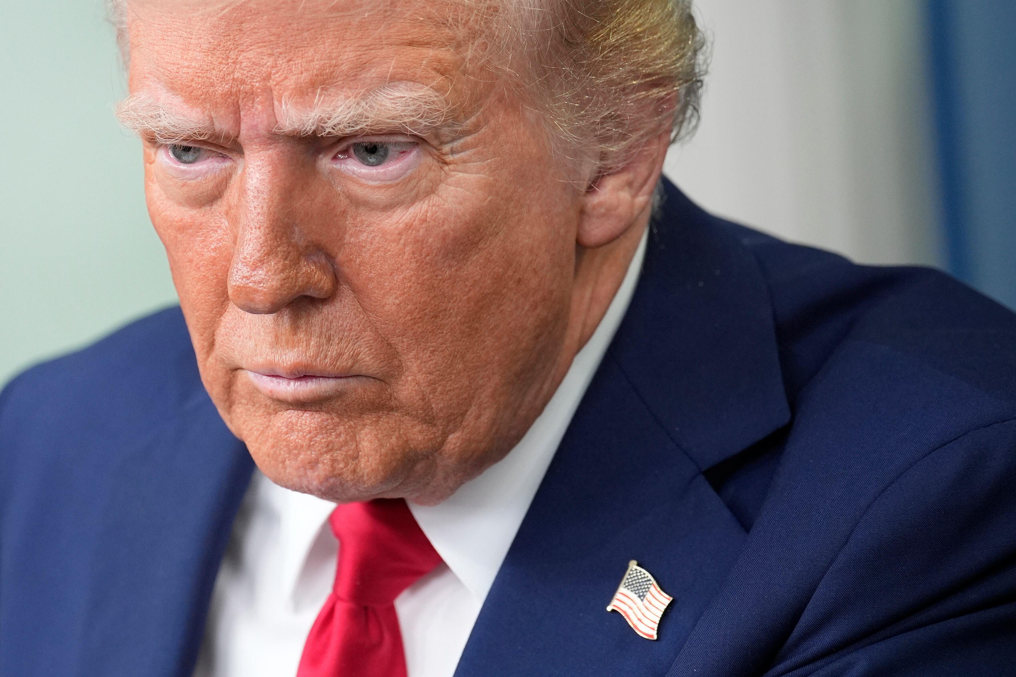 Presidente de los Estados Unidos, Donald Trump. FOTO: EFE/EPA/YURI GRIPAS / POOL