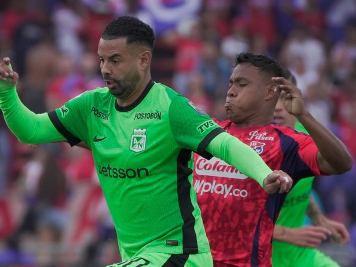 Medellín empató 1-1 al Atlético Nacional en el clásico paisa de la liga colombiana