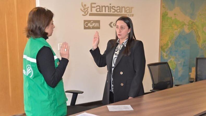 , Sandra Milena Jaramillo, agente especial interventora de la EPS Famisanar. Foto: Suministrada.