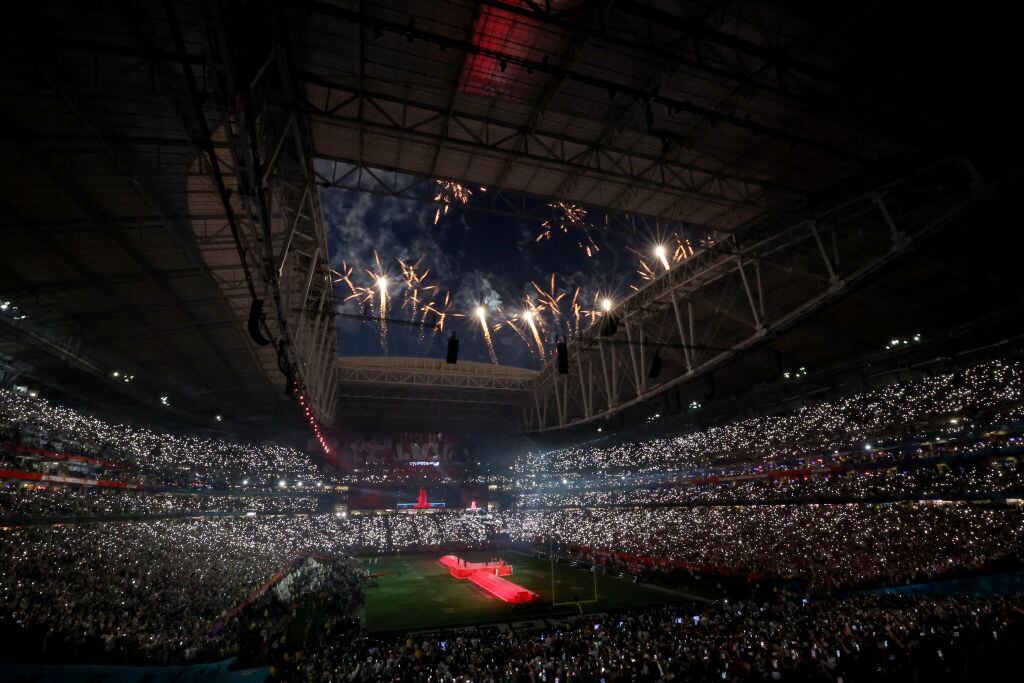 Estadio State Farm Super Bowl 2023. Foto Sean M. Haffey/Getty Images.