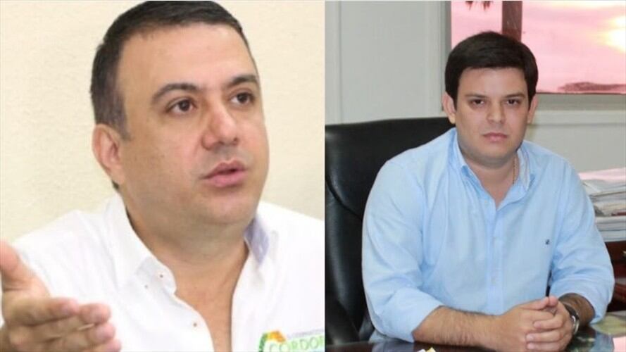 Edwin Besaile y Alejandro Lyons, exgobernadores de Córdoba. Foto: Procuraduría