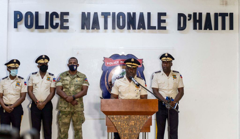 The National Police of Haiti, (Photo by RICHARD PIERRIN/AFP via Getty Images)
