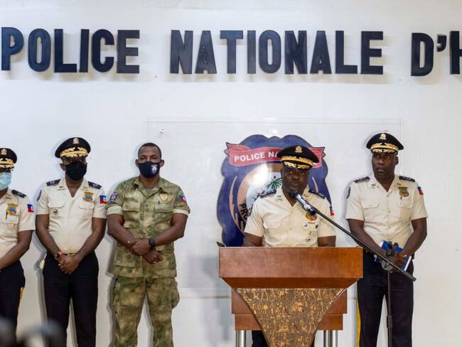 The National Police of Haiti, (Photo by RICHARD PIERRIN/AFP via Getty Images)