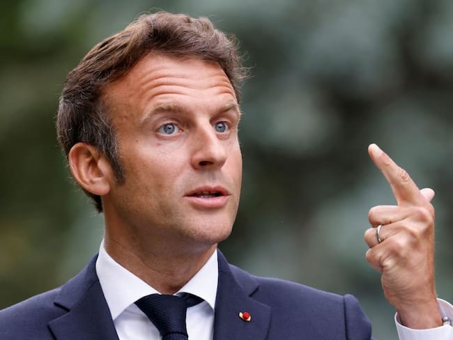 Emmanuel Macron. (Photo by LUDOVIC MARIN/POOL/AFP via Getty Images)