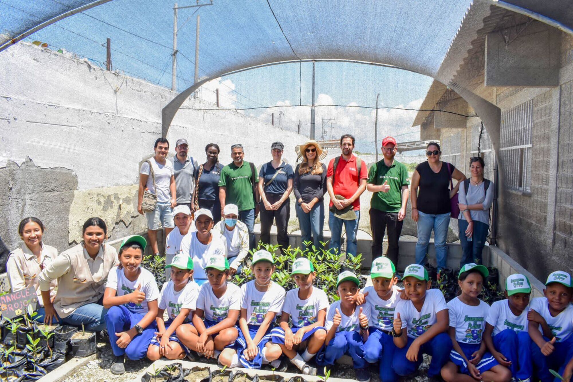 Niños en Puebloviejo beneficiados/ Malteser International 