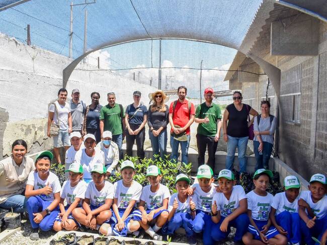 Niños en Puebloviejo beneficiados/ Malteser International