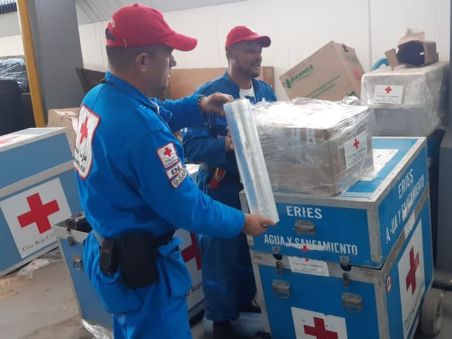 Cruz Roja colombiana enviará equipo operativo a Turquía tras terremotos. Foto: Cruz Roja de Colombia Twitter oficial.