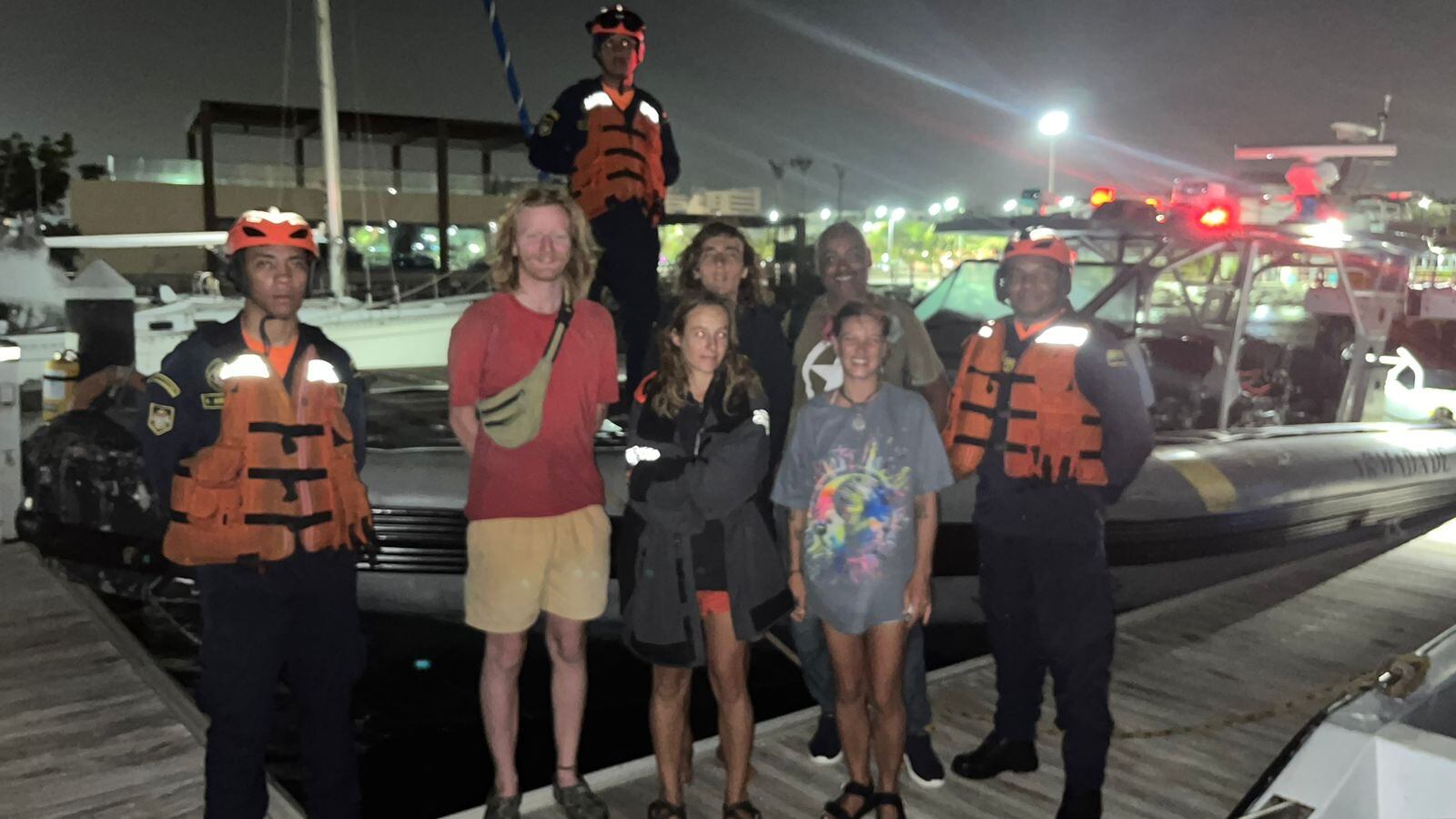 Turistas rescatados/ Armada de Colombia