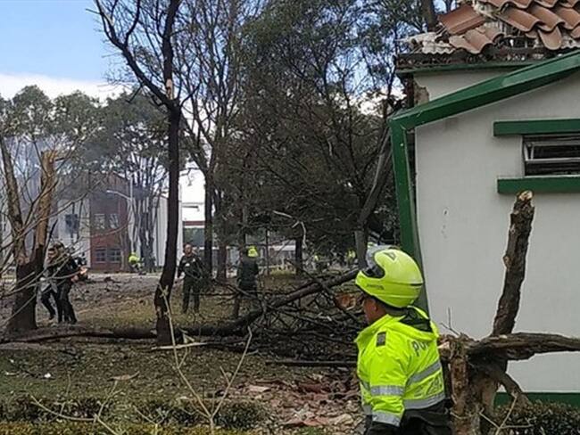Varios audios entre funcionarios de la Policía hablan sobre los momentos que vivieron después de la explosión.. Foto: Colprensa