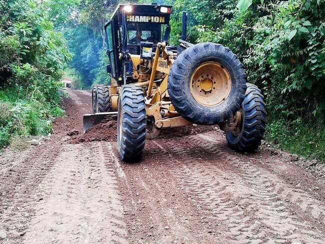 Maquinaria amarilla. Foto: Gobernación de Norte de Santander.