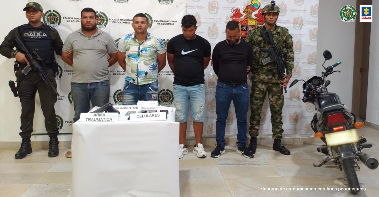 ‘Pachencas’ detenidos/ Fiscalía