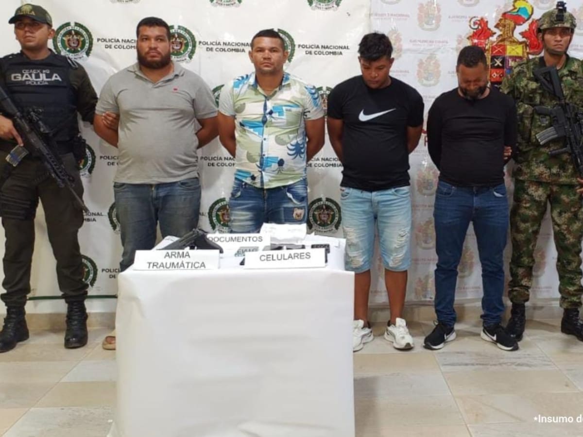 Detención intramural para cuatro presuntos integrantes de ‘Los Pachencas’ en el Magdalena