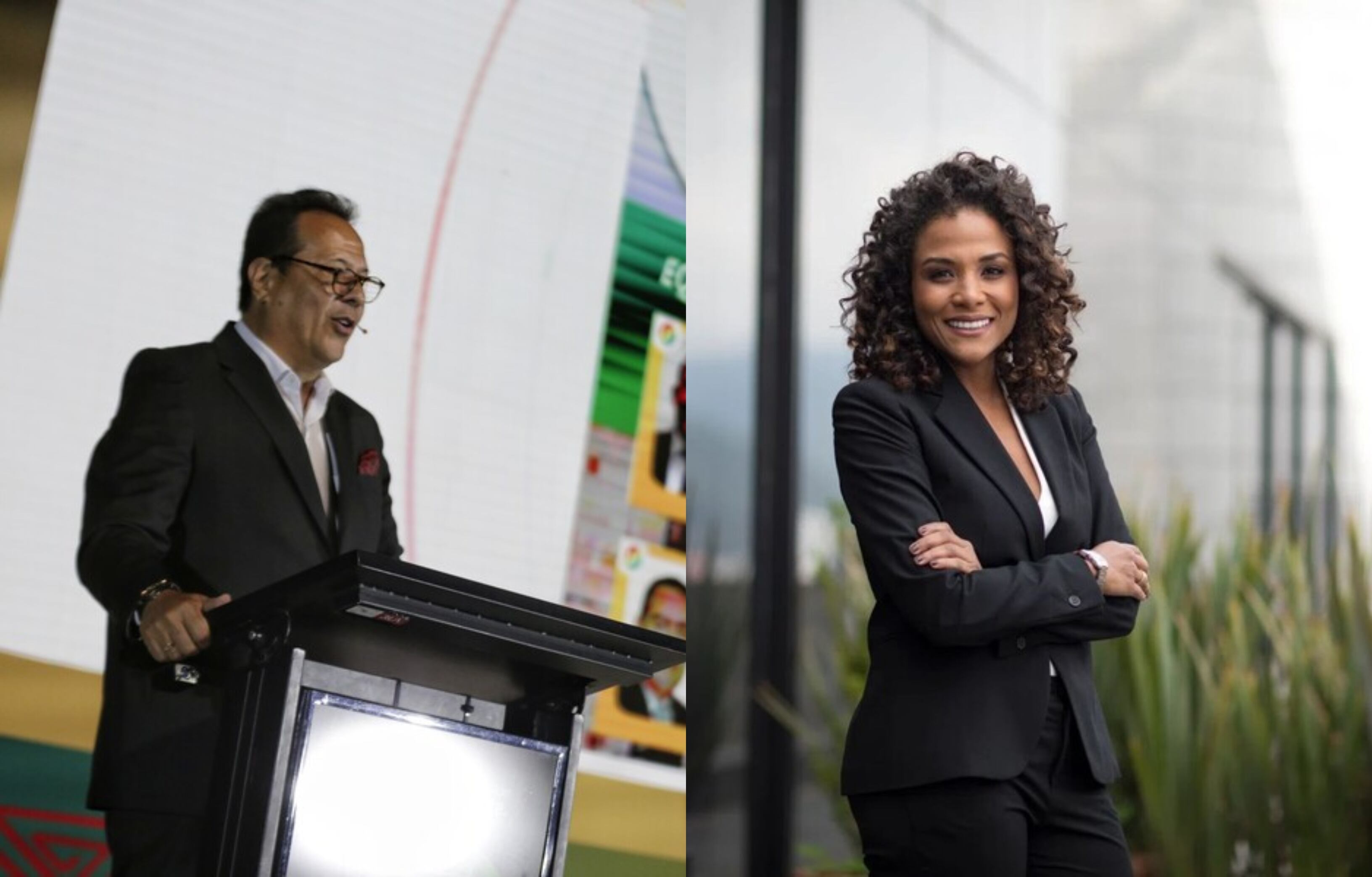 Javier Fernández Franco y Mabel Lara. Foto: Colprensa.