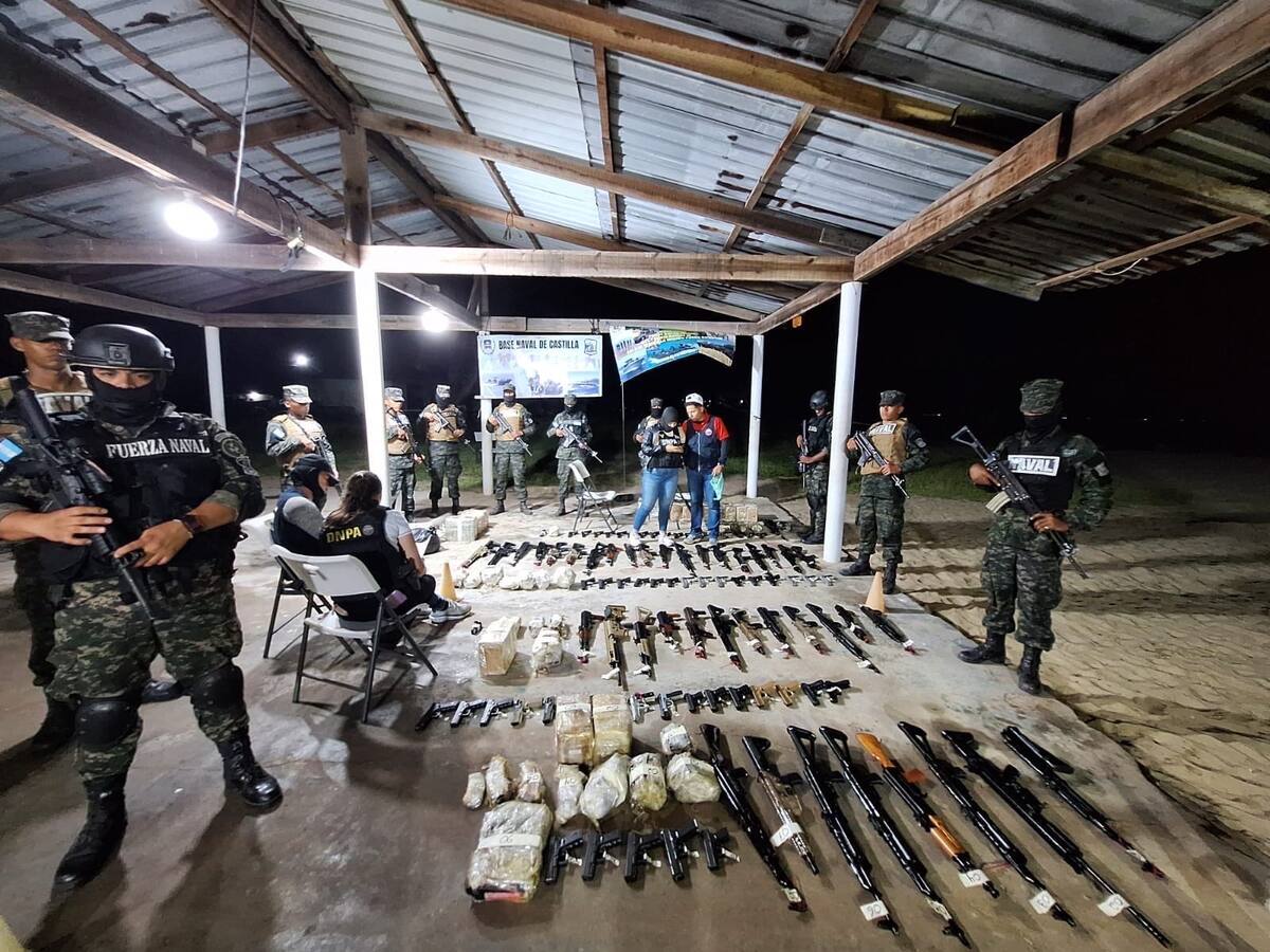 Incautado arsenal de guerra en departamento Gracias a Dios, Honduras