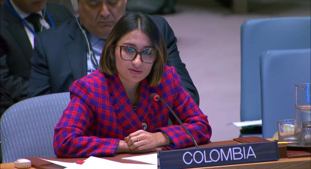 Laura Sarabia | Foto: Captura de pantalla transmisión ONU